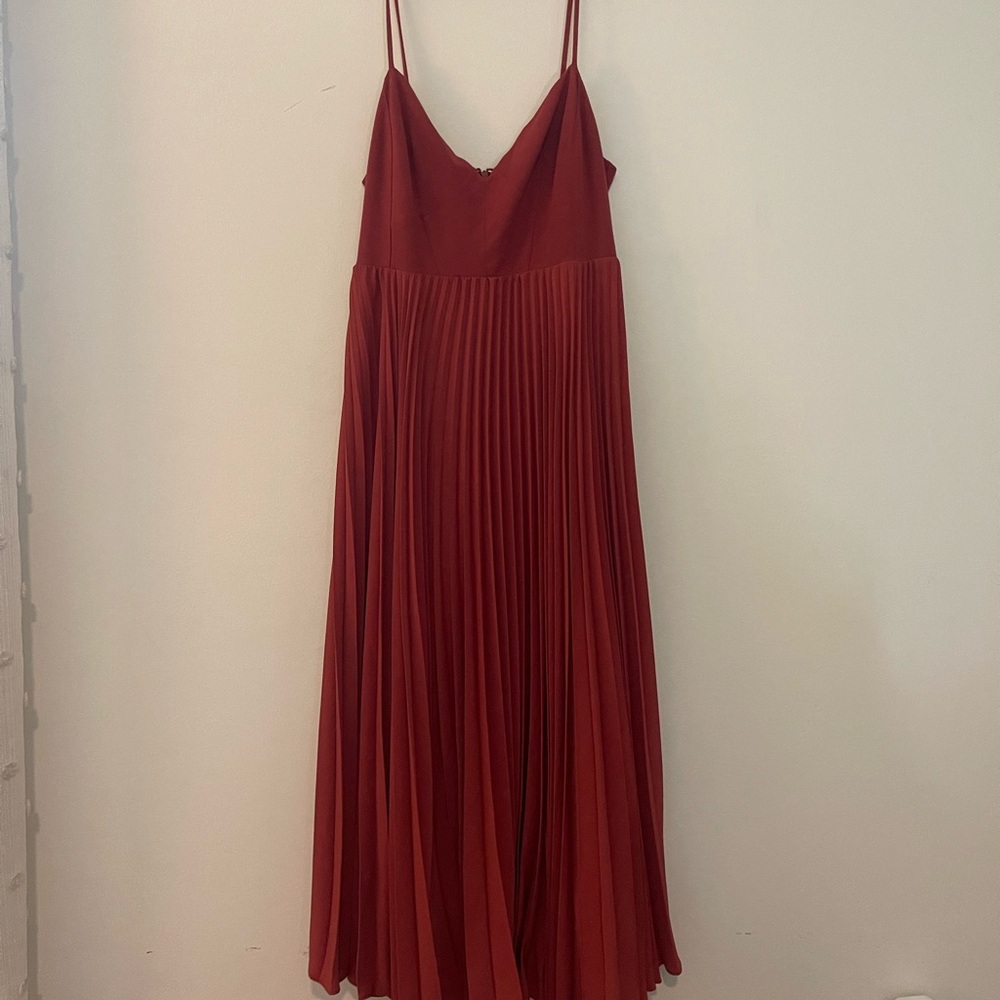 Anthropologie Pleated Maxi Dress